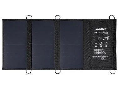 CRIVIT Opvouwbaar zonnepaneel 21 W