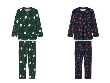 lupilu® Velours kinder kerstpyjama