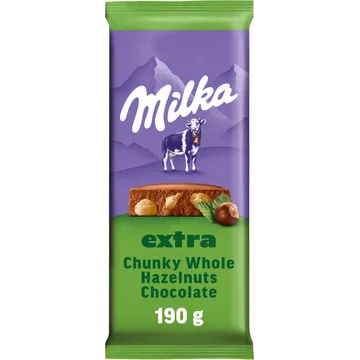 Milka Melk Hazelnoot Chocolade Tablet 190g