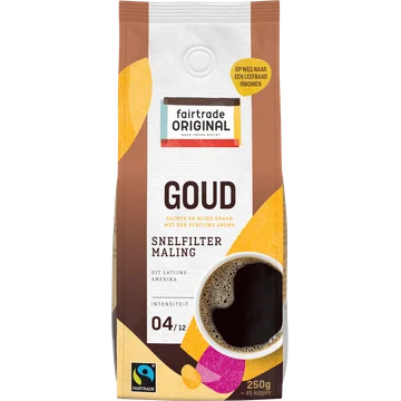 Fairtrade Original Goud Snelfiltermaling 250 g