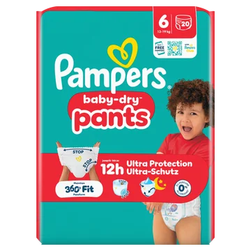 Pampers Baby-Dry Pants Maat 6, 20 Luierbroekjes