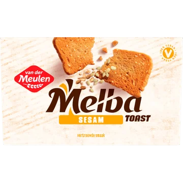 Van der Meulen Melba Toast Sesam 120 g