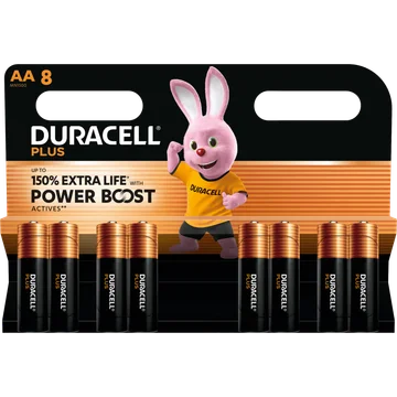 Duracell Plus Power Boost AA 8 Stuks