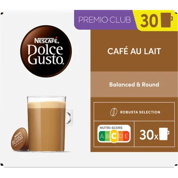 NESCAFÉ Dolce Gusto, Koffiecapsules Café au Lait, 30 cups, 300 gr