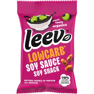 Leev® bio LOWCARB soy snack soy sauce 45g
