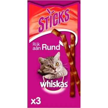 Whiskas Sticks - Rund - Kattensnack - 3 Stuks