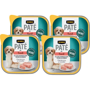 Jumbo Hond Paté met Rund 4 x 100 g