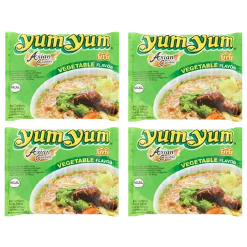 Yum Yum Instant Noedels Groentensmaak 4 x 60 g