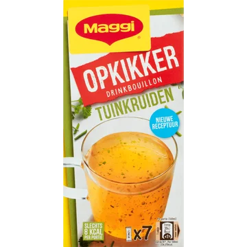 MAGGI Opkikker Drinkbouillon Tuinkruiden 7 x 3,7 g