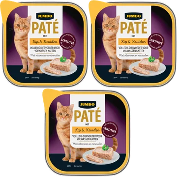 Jumbo Paté met Kip & Kruiden 3 x 100 g