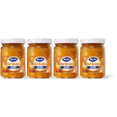 Hero Jam zero abrikozen 4-pack