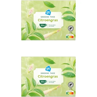 AH Groene thee citroengras 2-pack