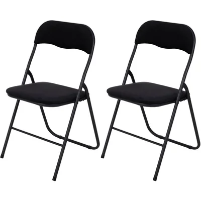 Brixy Klapstoel zwart velvet 2x