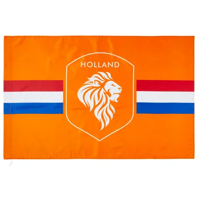 Neutraal Oranje grote Vlag 100x150cm met print