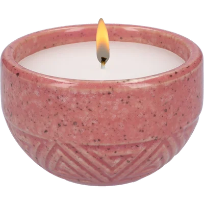Citronella kaars in aztec pot