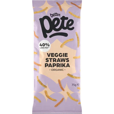 Better Pete Veggie straws paprika