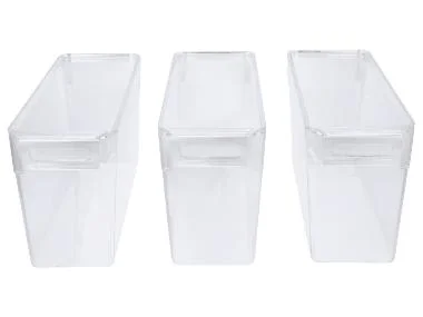 SILVERCREST® Koelkastorganizers met deksel - 3 bakjes - 3,2 L