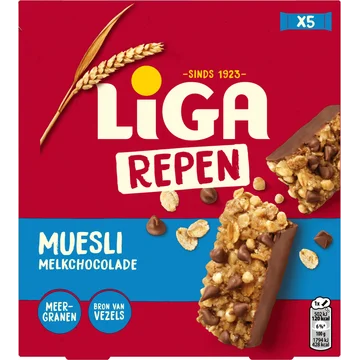 Liga Mueslirepen Chocolade 140g