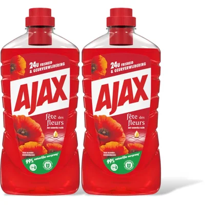 Ajax Rode bloemen allesreiniger 2-pack