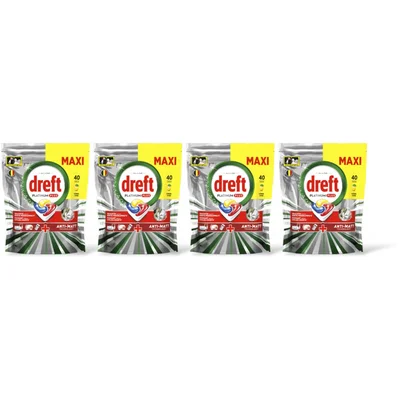 Dreft Platinum+ vaatwastabletten citron 4-pck