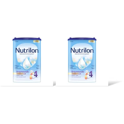 Nutrilon 4 dreumesmelk vanille 1+ jaar 2-pack