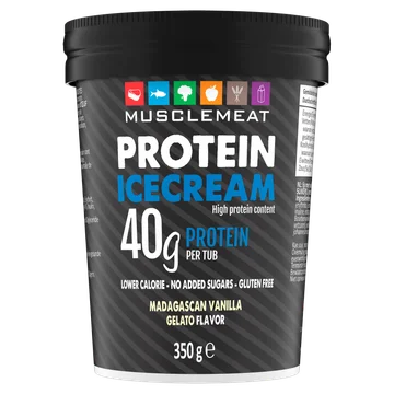 Muscle Meat Protein Icecream Madagascan Vanilla Gelato Flavor 350 g