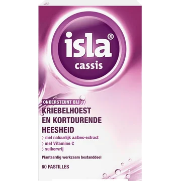 Isla Cassis Keelpastilles 60 Stuks