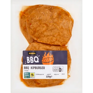 Jumbo BBQ Kipburger 4 Stuks