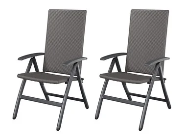 LIVARNO HOME 2 standenstoelen Valencia grijs