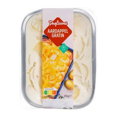 Aanbieding van 08.06 DAYLICIOUS Aardappelgratin