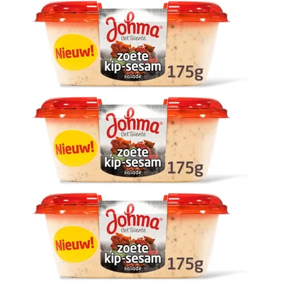 Johma Zoete kip-sesamsalade 3-packb
