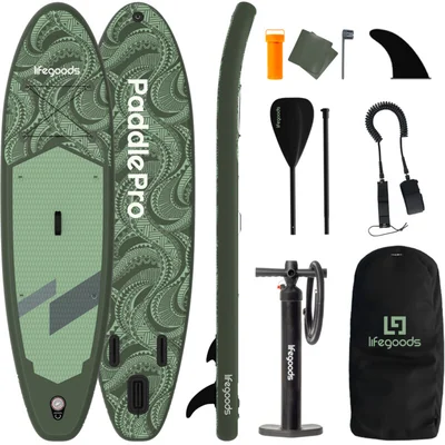 Lifegoods SUp board basic allround 1 tribal green