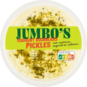 Jumbo's Yoghurt Roomkaas Pickles 140 g