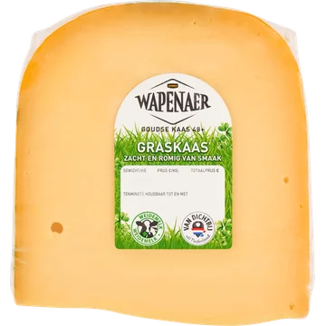 Jumbo Wapenaar Goudse Kaas 48+ Graskaas Stuk ca. 434 g
