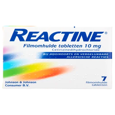 Reactine Hooikoorts & allergenen 10mg tablet