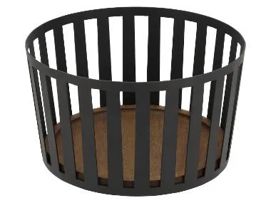 SILVERCREST® Stalen broodmandje met acaciahout