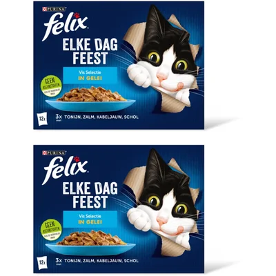 Felix Elke dag feest vis selectie in gelei 2pk