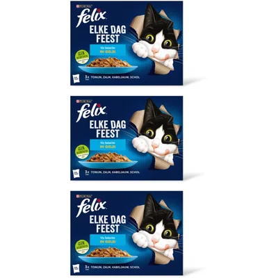 Felix Elke dag feest vis selectie in gelei 3pk
