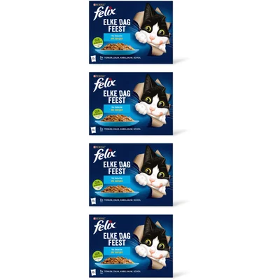 Felix Elke dag feest vis selectie in gelei 4pk
