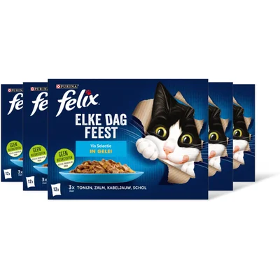 Felix Elke dag feest vis selectie in gelei 5pk