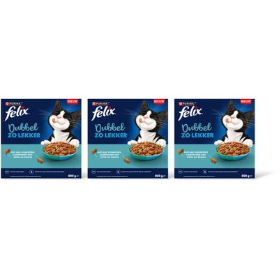 Felix Dubbel lekker zalm,zeevis,rode biet 3pk