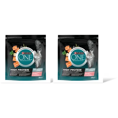 Purina ONE High protein zalm 2-pack
