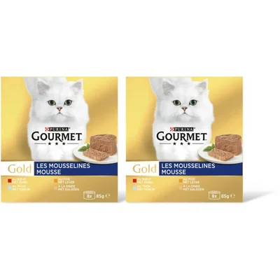 Gourmet Gold mouse tonijn/lever/kalkn/rnd 2pk