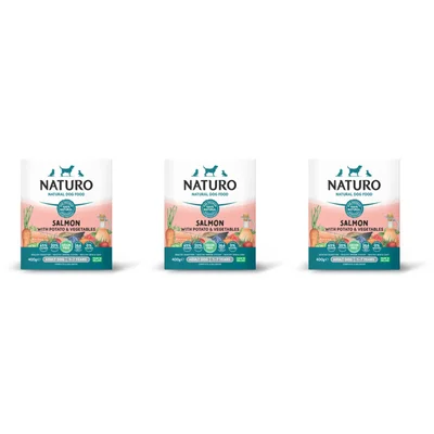Naturo Zalm en aardappel voor de hond 3-pack