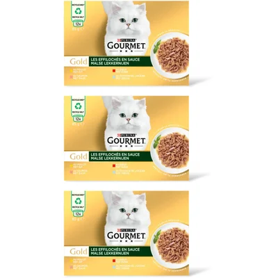 Gourmet Gold malse lekkernijen kip zalm rund 3pk
