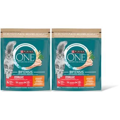 Purina ONE Sterilcat rijk aan kip 2-pack