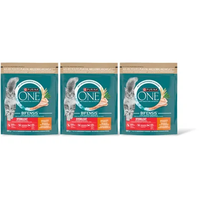 Purina ONE Sterilcat rijk aan kip 3-pack
