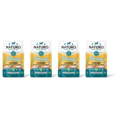 Naturo Puppy grain free chicken potatoes 4-pck