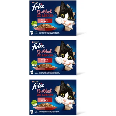 Felix Dubbel zo lekker mix in gelei 3-pack