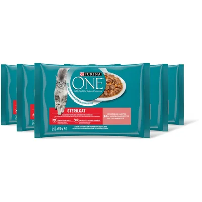 Purina ONE Sterilcat met zalm en wortels 5-pack